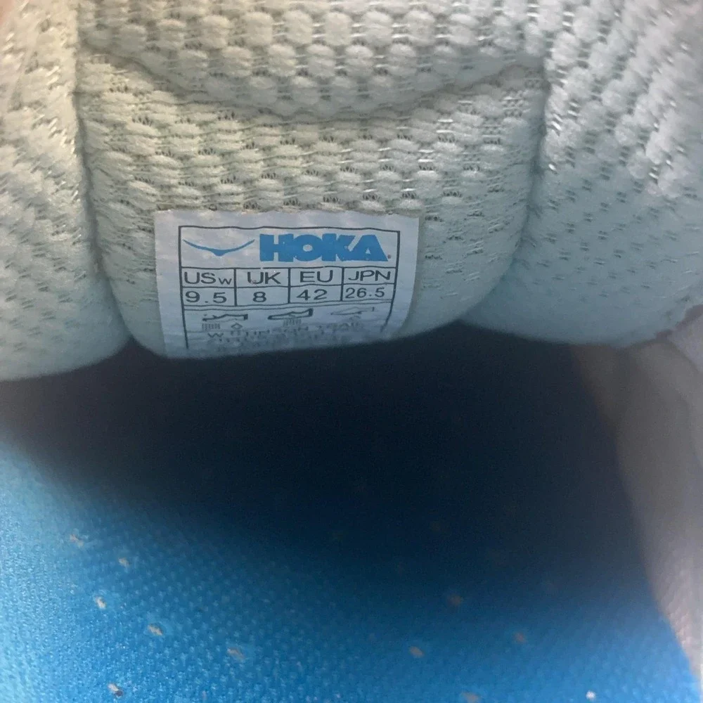 Hoka One One Stinson Trail Shoes Womens Size 9.5 Gray Mesh Running Sneakers